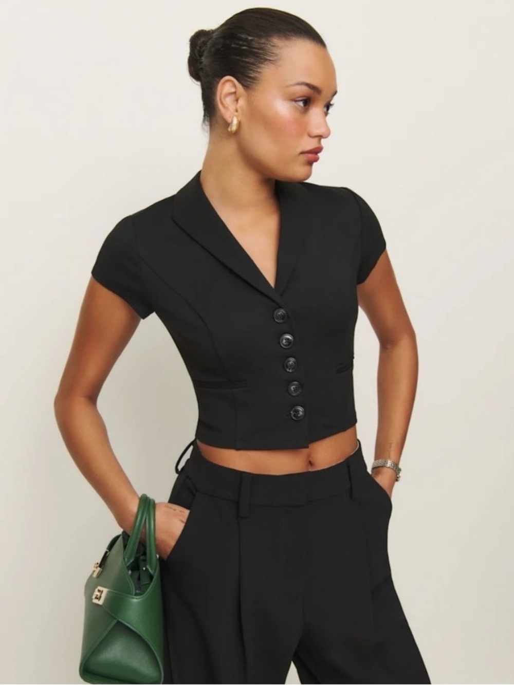 Reformation Marnie knit top XS